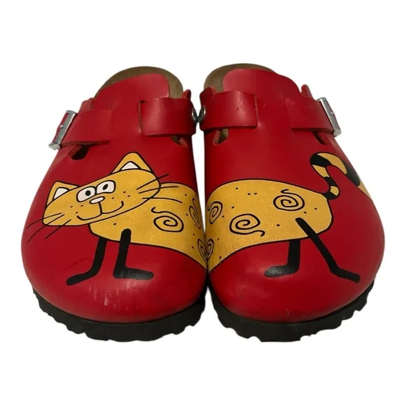 BIRKENSTOCK BIRKIES EU SZ 37, US SZ 7 NARROW CAT CLOGS - Picture 1 of 7